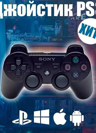 Джойстик sony playstation 3 бездротовий геймпад sony пс3 dualshock 3 чорний з функцією вібрації акумуляторний