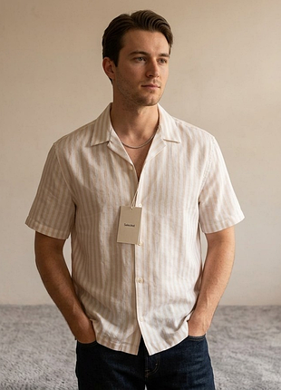 Стильная рубашка selected homme relaxed fit (лён и хлопок), размер m