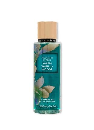 Парфумований зволожуючий спрей victorias secret warm vanilla woods fragrance body mist.