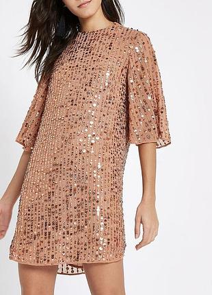 Нова міні сукня river island з паєтками