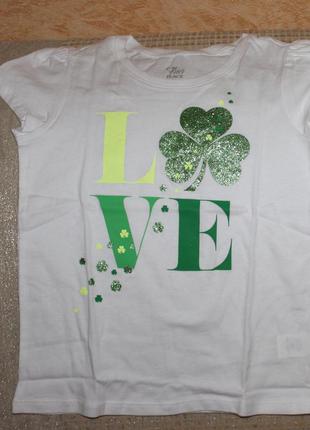 Новая футболка девочке 4т от childrens place, сша