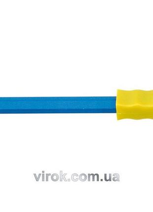 Зубило каменяра vorel з гумовою ручкою 25х400 мм [12/24]