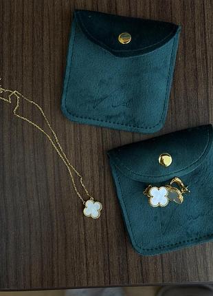 Сережки та підвіска van cleef 2