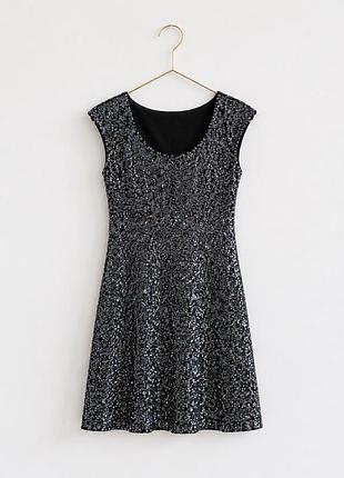 Сукня плаття срібне платье zara bershka h&m