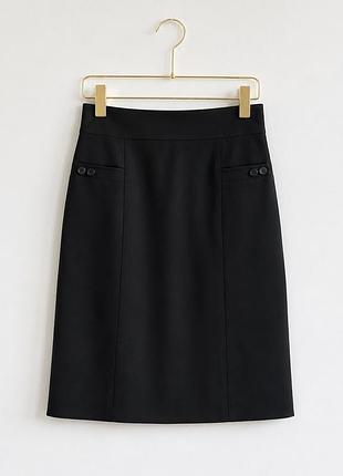Чорна спідниця класичка юбка черная zara bershka h&m