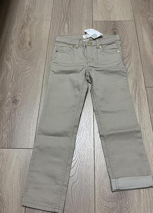 Джинси h&m дівчачі 110 см бежеві нові з бірками