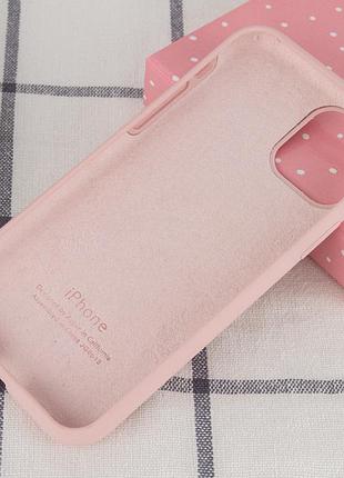 Чохол silicone case full protective (aa) для apple iphone 11 (6.1") рожевий / pink sand 3
