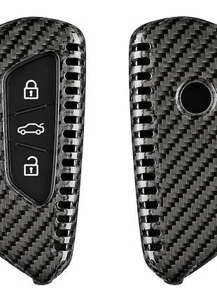 Карбоновый чехол для ключа t-carbon seat leon mk4 formentor tarraco черный
