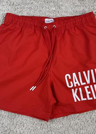Чоловічі спортивні повсякденні шорти для плавання calvin klein з кишенями