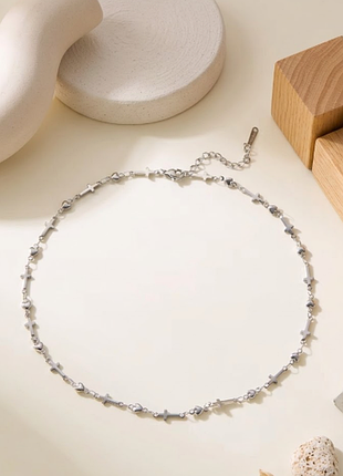 Нержавеющая сталь stainless steel цепочка сердца крестики