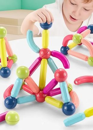 Дитячий магнітний конструктор на 25 деталей sky magnetic sticks дитячий конструктор top shop ua_