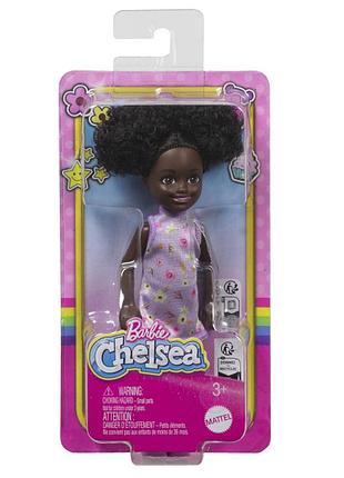 Лялька barbie club chelsea челсі афроамериканка з кучерями mattel