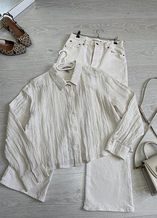 Вкорочена жата сорочка h&m