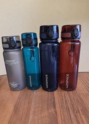 Спортивные бутылки  для воды uzspace 750 ml, 650 ml, 500 ml