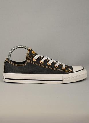 Рідкісні кеди converse chuck taylor all star low black&gold низькі кросівки текстильні чорні оригінал 36.5 р/23 см  vans adidas puma nike lacoste