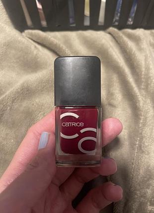 Червоний лак для нігтів catrice ico nails знятість