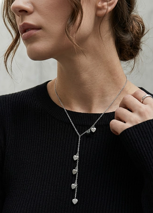 Цепочка каскад сердца нержавеющая сталь stainless steel