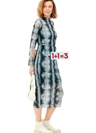 1+1=3 🎁 неймовірна легка сукня міді плісе на поясі від primark