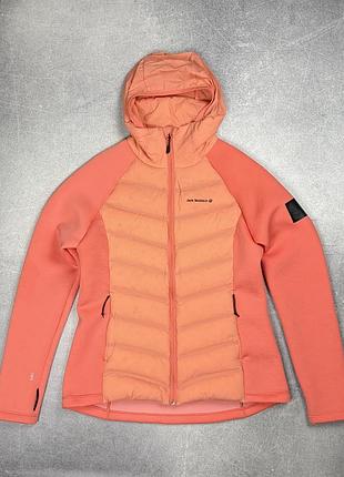Jack wolfskin tasman куртка гібрид мікро пуховик персиковий персик мікропуховик вітровка з капюшоном 1707272