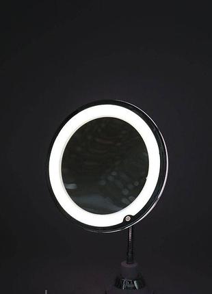Косметичне дзеркало для макіяжу, з led підсвічуванням ultra flexible mirror / дзеркало з 10x збільшенням