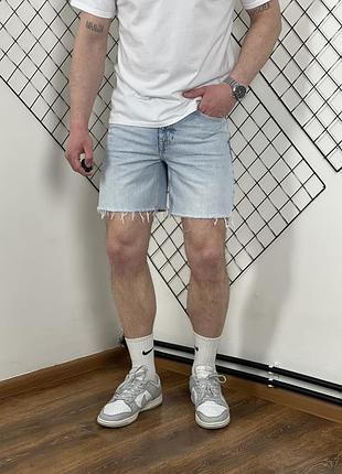 Світлі джинсові блакитні шорти бермуди new look bermuda shorts