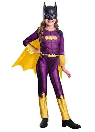 Карнавальный маскарадный костюм косплей с плащем маской бэтгёрл batgirl batman halloween хэллоуин новогодний dc comics 4-5 лет amscan