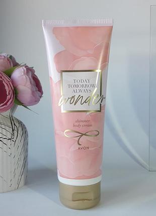 Парфумований крем для тіла з ефектом мерехтіння tta wonder 125 мл avon/ ейвон крем