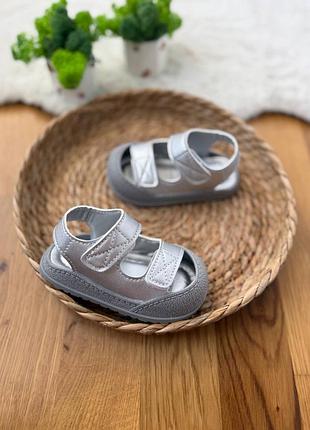 Босоніжки 52, р.16,17,18,19,20,22,23,24,25,26, сріблястий
