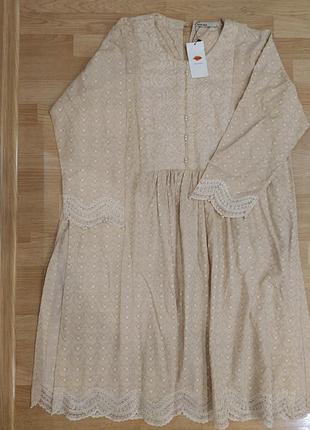 Стильное винтаж-платье, 💯 коттон, оригинал, khaadi, size xl
