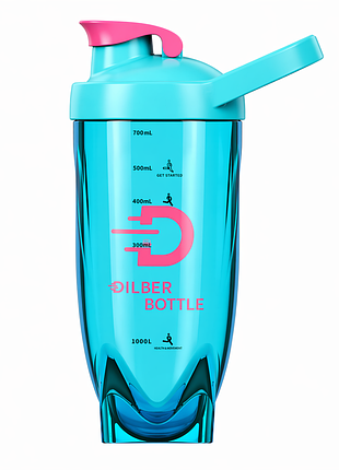 Тритановый шейкер diller bottle 700 мл с шариком для эффективного смешивания напитков