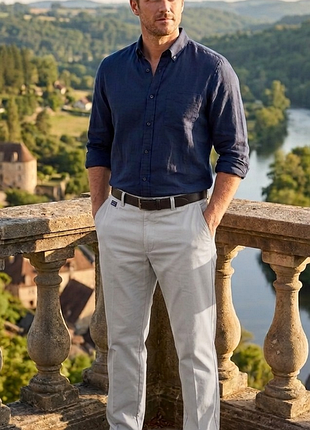 Штани m&s blue harbour regular fit, розмір 42/31, колір сірий