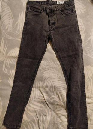 Темно-серые джинсы скинни denim co