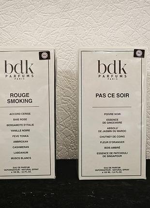 Bdk parfums pas ce soir і bdk parfums rouge smoking 100мл