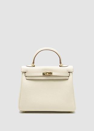 Сумка хермес гермес эрмес эрме kelly 25 cream/gold