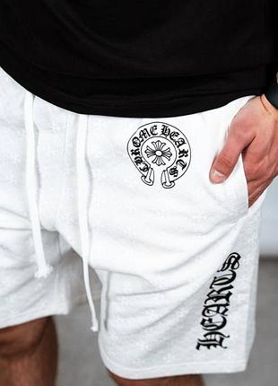 Шорти chromehearts білі 5