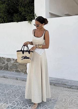 Сарафан, сукня з рамі zara