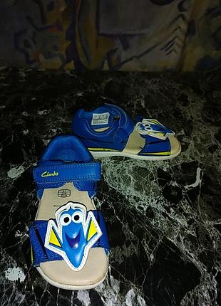 Детские кожаные сандалии - clarks zora nemo - 21 размер