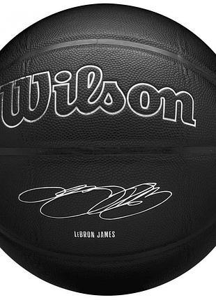 Мяч баскетбольный wilson nba player nightmode lebron basketball размер 7 композитная кожа (wz4026801xb)