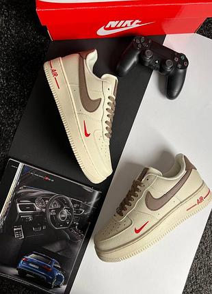 Nike air force 1 low new beige brown