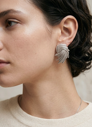 Серьги геометрические нержавеющая сталь stainless steel