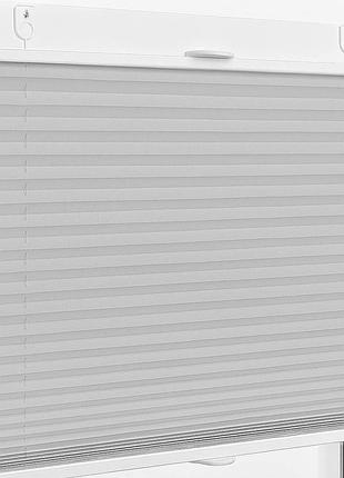 Жалюзі плісе тканинні світло-сіра