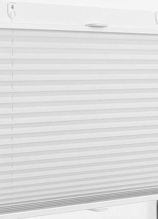 Жалюзі плісе тканинні біла