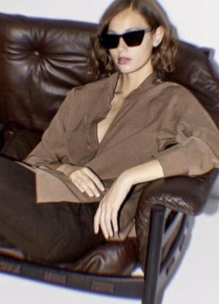 Жіноча лляна сорочка zara