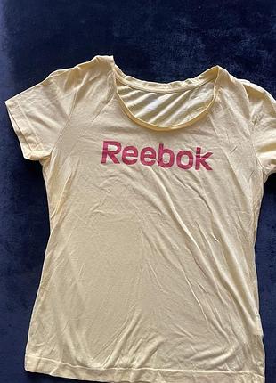 Жіноча спортивна футболка reebok / оригінал / світло-жовта m