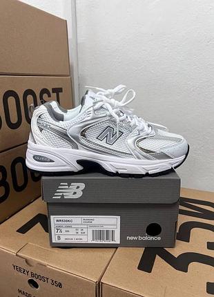 Кроссовки new balance 530 white silver black