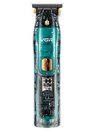 Аккумуляторная машинка для стрижки волос с триммером для бороды vgr v-961 5 вт