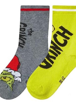 Носки набор 2 пары для мальчика disney grinch 484072 23-26 комбинированный
