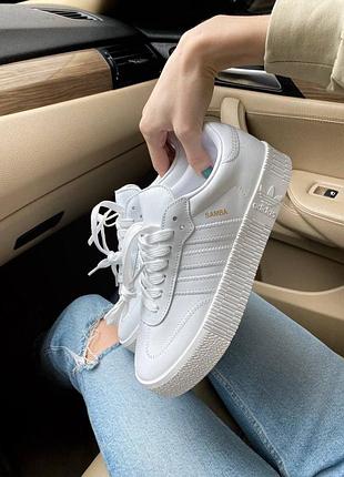 Adidas samba white premium 7