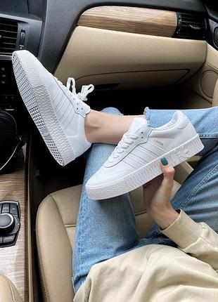 Adidas samba white premium 8