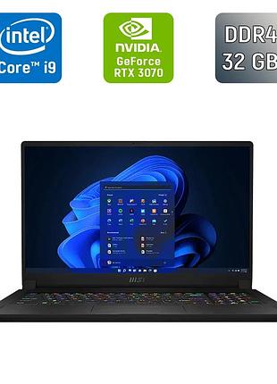 Игровой ноутбук б-класс msi gs76 stealth 11 ug / 17.3" (1920x1080) ips / intel core i9-11900h (8 (16) ядер по 2.1 - 4.9 ghz) / 32